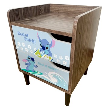 收納王妃 - 迪士尼 Disney 史迪奇 床邊櫃  收納櫃 雙層櫃   床頭櫃