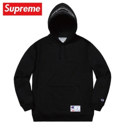 極美品 supreme ジップフーディ パーカー デーモン ロゴ 黒 L パーカー