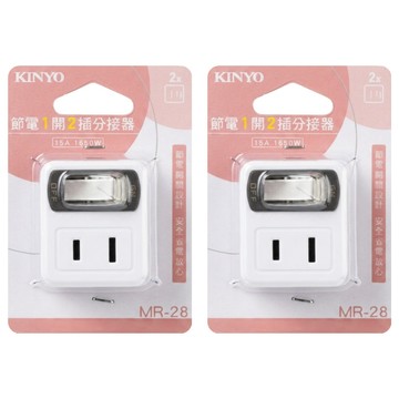 Kinyo 壁插 2孔  38mm  白色  2個