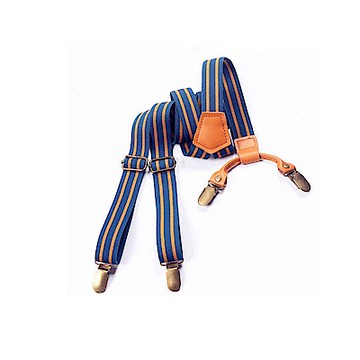 拉福   四夾2.5cm真皮質動力質感吊帶夾褲夾