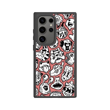 Galaxy S24 Ultra SolidSuit 黑 - Ted Leonid Melendres - Puzzle Heads Red 紅謎