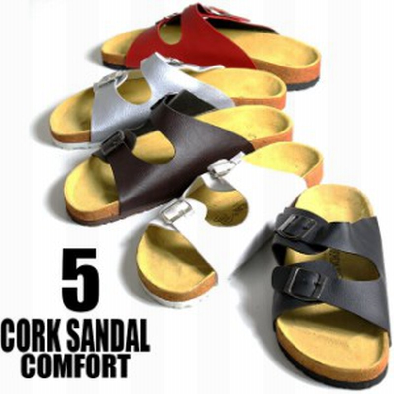 コンフォートサンダル メンズ トングサンダル Puレザー 4カラー 25 5 28 0 フラップ メンズ レザー レディース コルクサンダル セレブ 通販 Lineポイント最大1 0 Get Lineショッピング