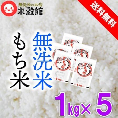 もち米5kg 1kg×5個セット 無洗米 小分け 送料無料