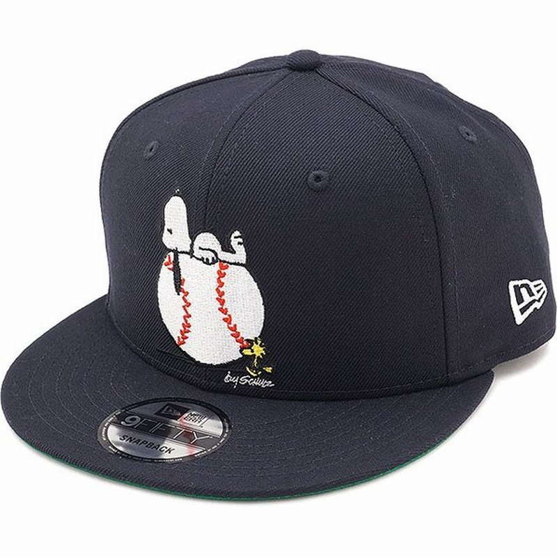 ニューエラ Newera ピーナッツ スヌーピー キャップ 9fifty Peanuts Snoopy On Ball スナップバック メンズ レディース 帽子 New Era ネイビー Ss19 通販 Lineポイント最大0 5 Get Lineショッピング