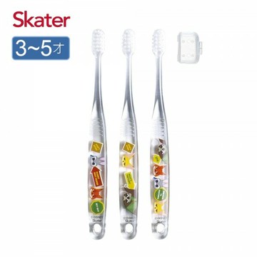 Skater兒童牙刷(3-5歲)3入組-動物方城市★衛立兒生活館★