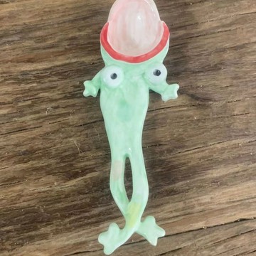 小廢物俱樂部 抖音青蛙湯匙 青蛙湯匙 青蛙 陶瓷青蛙勺子 大嘴青蛙勺 搞怪勺子 醜東西 沙雕禮物 生日禮物 交換禮物