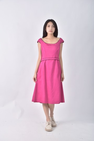 (XS（含）以下) sister禮服無袖粉色綁帶洋裝