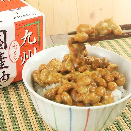 国産納豆 九州(40ｇ×3) 6個セット 九州産大豆 本醸造醤油使用 からし付き 二豊フーズ