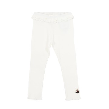 Moncler Enfant Kids Moncler 徽標白色長褲