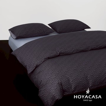 HOYACASA 精梳棉兩用被床包組(天絲入棉30%)｜暮夜星影｜(雙人/加大)