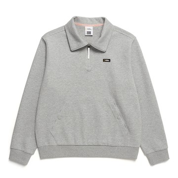 女裝 MANATEE 半開拉鍊上衣 - 灰色