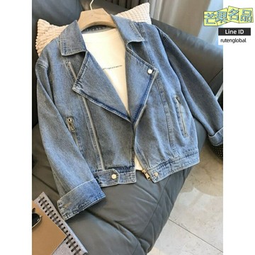 【港味復古】牛仔外套 女外套 夾克 上衣 外套女 寬鬆 百搭 法式設計 早秋新款 休閒通勤 港風潮女必備