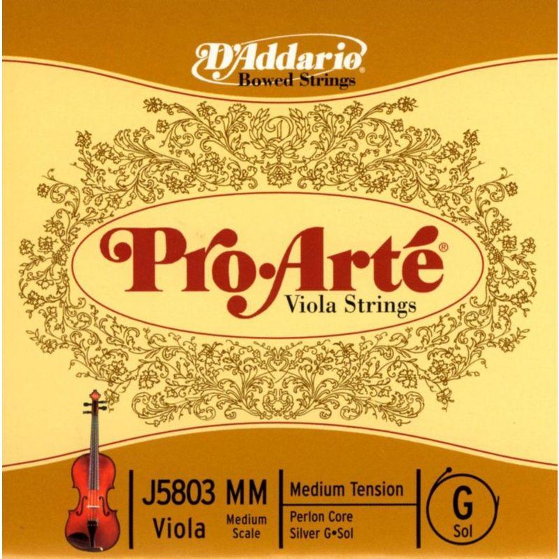 D'Addario ダダリオ ビオラ用 バラ弦 Pro・Arte G線 Medium Scale J5803 MM Medium Tensi