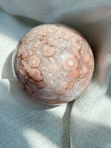 花自盛開 爆彩粉紅櫻花瑪瑙球