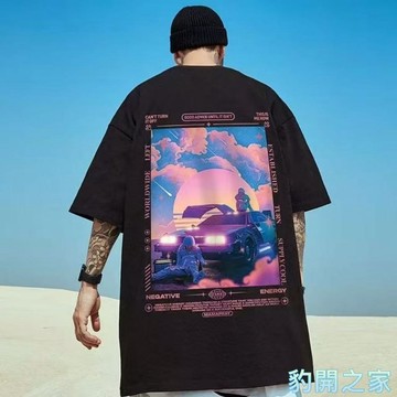 【豹開之家】M-8XL 大尺碼男裝 短袖t恤 oversize 五分袖 短t 印花t 情侶t 男生衣服 短袖上衣1903