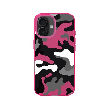 iPhone 16 Clear 粉漾桃 - Camouflage / 迷彩 - M1929北極迷彩