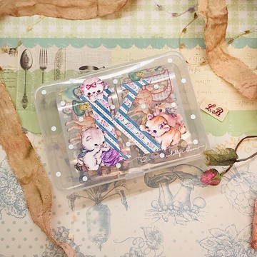 4CM水彩PET白墨紙膠帶【My Alphabets - A to M 分裝小禮盒】