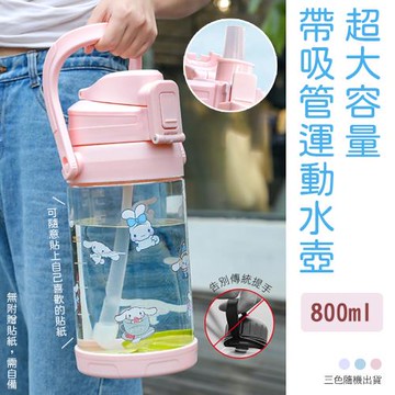 【KNF 康尼菲】超大容量帶吸管運動水壺 （800ML）