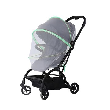 JAR嚴選 拉鍊式全罩推車蚊帳 綠色 尺寸: 42 X 88 cm 紗網布  1個