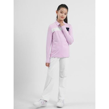 PGM兒童高爾夫服裝女童春秋新款長袖T恤高彈運動球服百搭上衣服