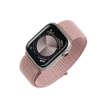 Apple Watch 錶帶 Apple Watch 錶帶 運動錶帶 蘋果手錶適用 輕盈透氣 手錶錶帶 42/44/45/49mm (玫瑰金)
