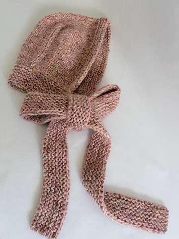 粉色系  巴拉克拉法帽 也可當圍巾