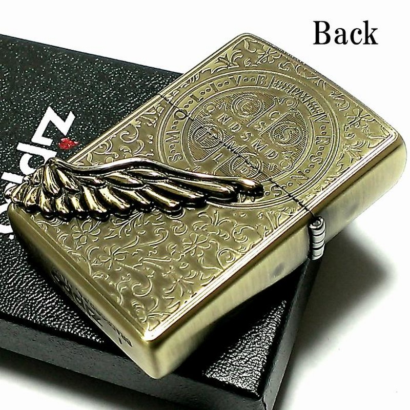 新年の贈り物 限定ZIPPO 2020 エンジェルウイング ブラス古美 翼 羽