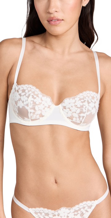 Natori Natori Plush Romance Balconette Underwire Ivory 36D