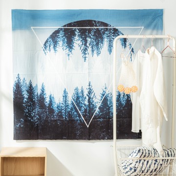 威瑪索 北歐裝飾掛毯/掛布/門簾/桌巾-月光森林 150X130cm