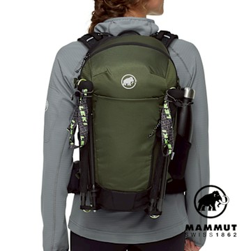 【Mammut長毛象】Lithium 30 多功能健行後背包30L 女款 深沼澤綠/黑 #2530-00740