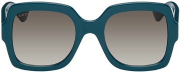 Gucci 蓝色 Oversized 太阳镜