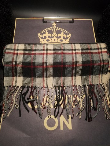 聖誕禮物羊絨格子圍巾復古拼色大格子圍脖