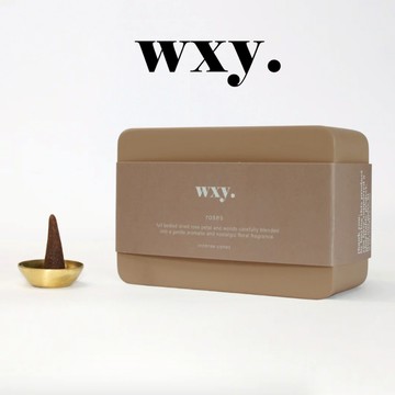 WXY 天然塔香（玫瑰）居家室內空間沈香香錐 香氛香塔 精油香薰 香熏擴香蠟燭 薰香香味錐香芳香 熏香香芬薰香塔臥香禮盒