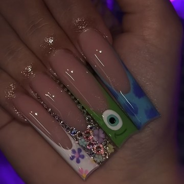 ✨Hannah✨萬聖節長款穿戴甲成品 press on nail假指甲美甲貼片指甲貼片24片穿戴甲