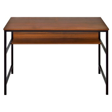 《HOPMA》簡約雙層工作桌 台灣製造 電腦桌 辦公桌 書桌-深柚木