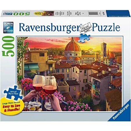 Ravensburger Cozy Wine Terrace 500 Piece Large Format Jigsaw