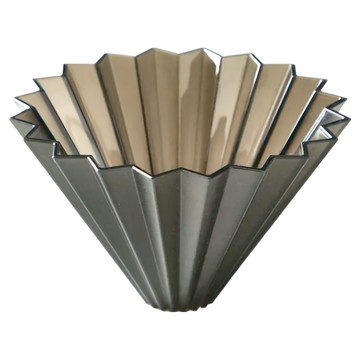 ORIGAMI Coffee 樹脂濾杯 黑色 AS樹脂材質 底部直徑25mm 重量約90g 日本產  M(142 x 87mm)  1個  無容量