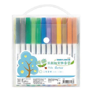雄獅SIMBALION細支彩色筆/3024/24色