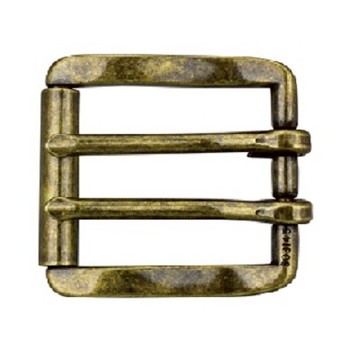 IVAN 粗獷風雙心棒滾輪帶扣 / 38mm (1-1/2") / 青古銅 1647-09