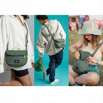 Pacsafe GO 五道安全防盜 隨行防盜可擴充斜背包 4.5L 綠色#35140