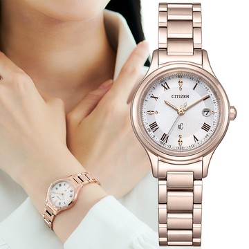 CITIZEN星辰 xC系列 光動能 鈦金屬電波腕錶 27mm / ES9497-96A