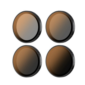 JJC DJI副廠大疆Action 2合1 ND/PL偏光鏡+減光鏡4入組F-DAND4適5 Pro.4.3(ND8/PL.ND16/PL.ND32/PL.ND64/PL