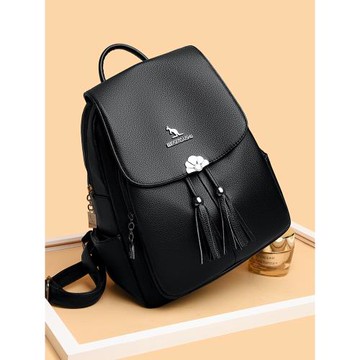 真皮雙肩包女士2025新款時尚背包百搭媽咪包大容量防盜旅游包正品