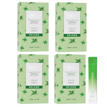咪咪購物 旅行便攜隨身漱口水 薄荷 20條  220g  4盒