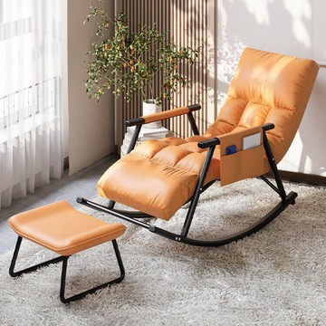 搖搖椅陽臺客廳躺椅成人可睡覺家用休閑網紅搖椅大人輕奢懶人沙發[010209DD]