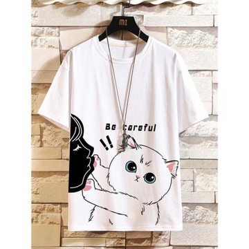 男士短袖t恤夏季純棉上衣服胖子寬松大碼韓版潮流內搭半袖體恤衫