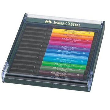 【FABER-CASTELL】輝柏 PITT 藝術筆12色 標準色系 / 盒 267421【APP滿額下單4%點數(單一帳號最高1000點)】7/31止