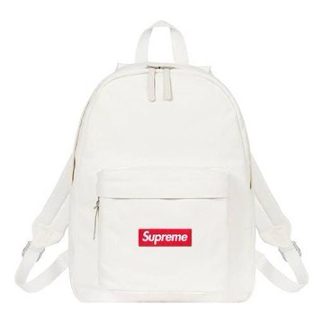Supreme Canva Backpack 'White Red'