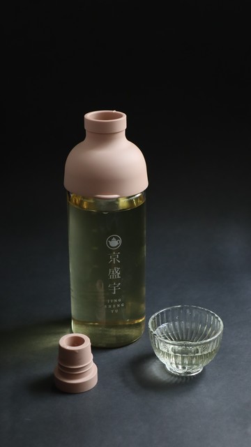 京盛宇xHario-酒瓶冷泡茶瓶 300ml（粉/綠）