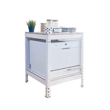 空間特工免螺絲角鋼洗碗機架60x60x75cm 洗碗機置物架 電器收納架 耐重置物架 兩層架